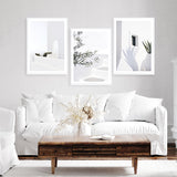 Santorini Balcony Photo Art Print