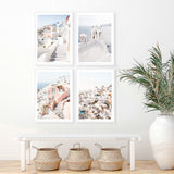 Santorini Skyline I Photo Art Print