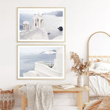 Santorini Terrace I Photo Art Print