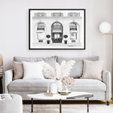 Shop 31 Rue Cambon B&W Art Print a Paris France fashion style themed painted wall art print from The Print Emporium wall artwork collection - Buy Australian made fine art painting style poster and framed prints for the home and your interior decor room, TPE-771-AP
