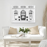 Shop 31 Rue Cambon B&W Art Print a Paris France fashion style themed painted wall art print from The Print Emporium wall artwork collection - Buy Australian made fine art painting style poster and framed prints for the home and your interior decor room, TPE-771-AP