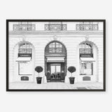 Shop 31 Rue Cambon B&W Art Print a Paris France fashion style themed painted wall art print from The Print Emporium wall artwork collection - Buy Australian made fine art painting style poster and framed prints for the home and your interior decor room, TPE-771-AP
