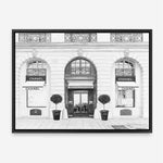 Shop 31 Rue Cambon B&W Canvas Print a Paris France Fashion style themed painted framed canvas wall art print from The Print Emporium artwork collection - Buy Australian made fine art painting style stretched canvas prints for the home and your interior decor space, TPE-771-CA-35X46-NF