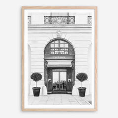 Shop 31 Rue Cambon B&W II Art Print a Paris France fashion style themed painted wall art print from The Print Emporium wall artwork collection - Buy Australian made fine art painting style poster and framed prints for the home and your interior decor room, TPE-746-AP