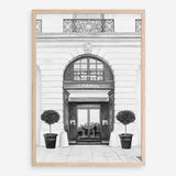 Shop 31 Rue Cambon B&W II Art Print a Paris France fashion style themed painted wall art print from The Print Emporium wall artwork collection - Buy Australian made fine art painting style poster and framed prints for the home and your interior decor room, TPE-746-AP