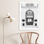 Shop 31 Rue Cambon B&W II Art Print a Paris France fashion style themed painted wall art print from The Print Emporium wall artwork collection - Buy Australian made fine art painting style poster and framed prints for the home and your interior decor room, TPE-746-AP