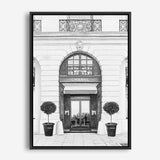 Shop 31 Rue Cambon B&W II Canvas Print a Paris France Fashion style themed painted framed canvas wall art print from The Print Emporium artwork collection - Buy Australian made fine art painting style stretched canvas prints for the home and your interior decor space, TPE-746-CA-35X46-NF