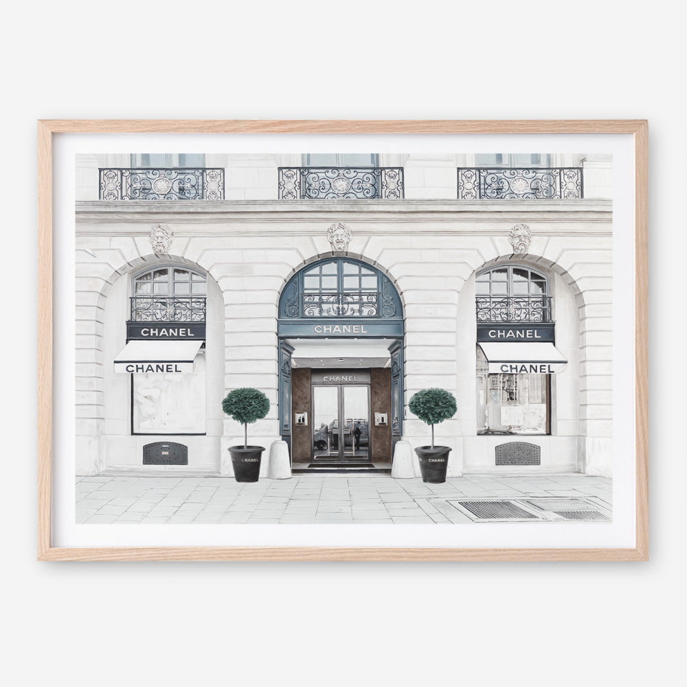 Shop 31 Rue Cambon I Art Print a Paris France fashion style themed painted wall art print from The Print Emporium wall artwork collection - Buy Australian made fine art painting style poster and framed prints for the home and your interior decor room, TPE-745-AP