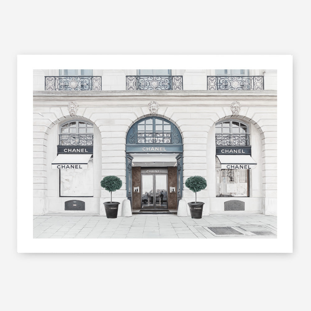 Shop 31 Rue Cambon I Art Print a Paris France fashion style themed painted wall art print from The Print Emporium wall artwork collection - Buy Australian made fine art painting style poster and framed prints for the home and your interior decor room, TPE-745-AP