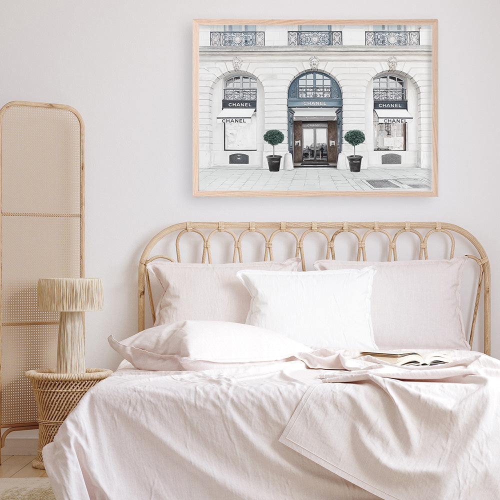 Shop 31 Rue Cambon I Art Print a Paris France fashion style themed painted wall art print from The Print Emporium wall artwork collection - Buy Australian made fine art painting style poster and framed prints for the home and your interior decor room, TPE-745-AP