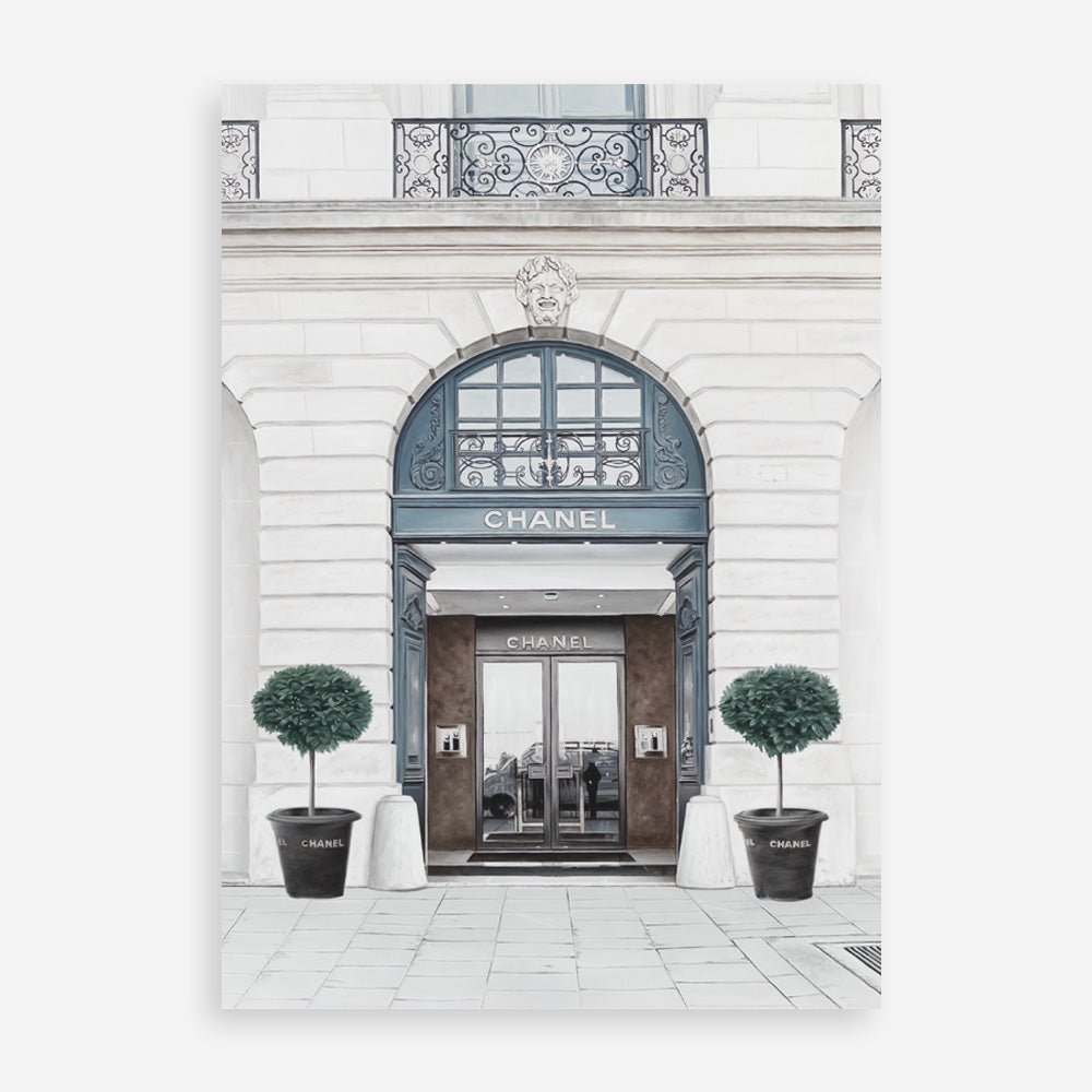 Shop 31 Rue Cambon II Art Print a Paris France fashion style themed painted wall art print from The Print Emporium wall artwork collection - Buy Australian made fine art painting style poster and framed prints for the home and your interior decor room, TPE-773-AP