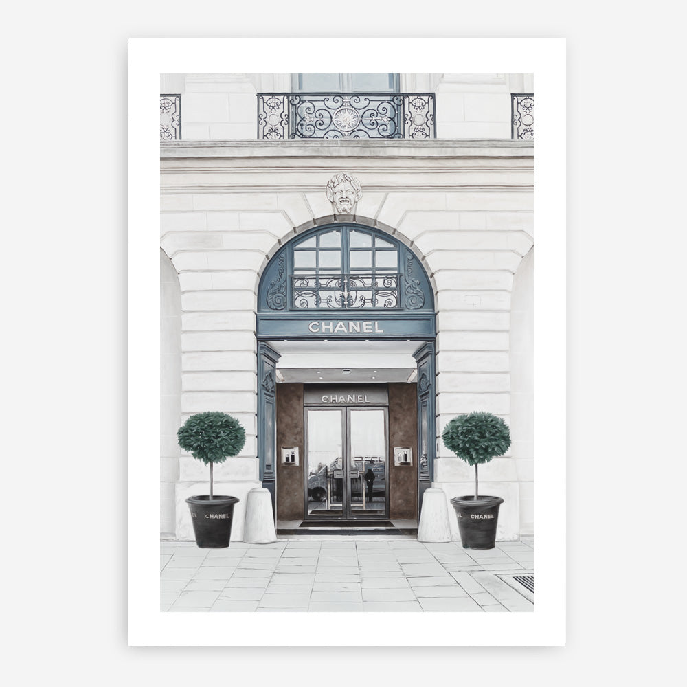 Shop 31 Rue Cambon II Art Print a Paris France fashion style themed painted wall art print from The Print Emporium wall artwork collection - Buy Australian made fine art painting style poster and framed prints for the home and your interior decor room, TPE-773-AP