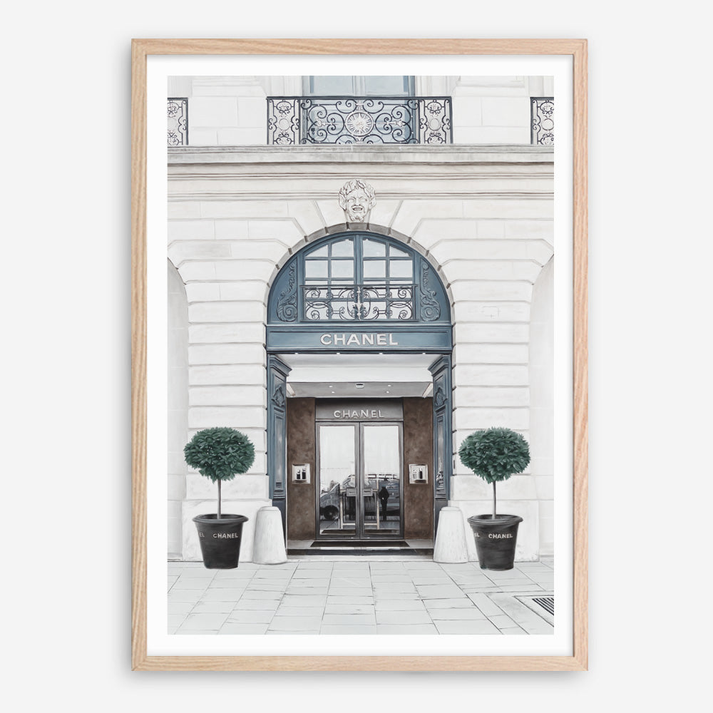 Shop 31 Rue Cambon II Art Print a Paris France fashion style themed painted wall art print from The Print Emporium wall artwork collection - Buy Australian made fine art painting style poster and framed prints for the home and your interior decor room, TPE-773-AP