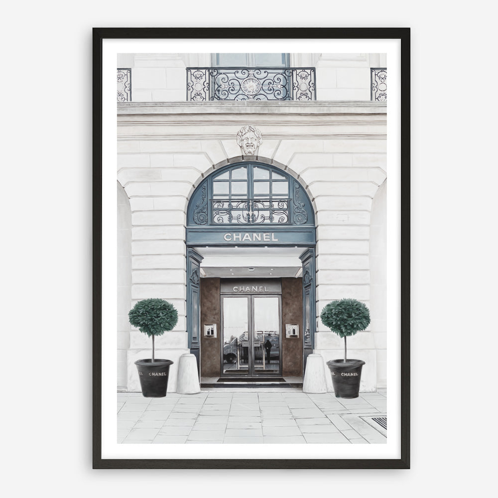 Shop 31 Rue Cambon II Art Print a Paris France fashion style themed painted wall art print from The Print Emporium wall artwork collection - Buy Australian made fine art painting style poster and framed prints for the home and your interior decor room, TPE-773-AP