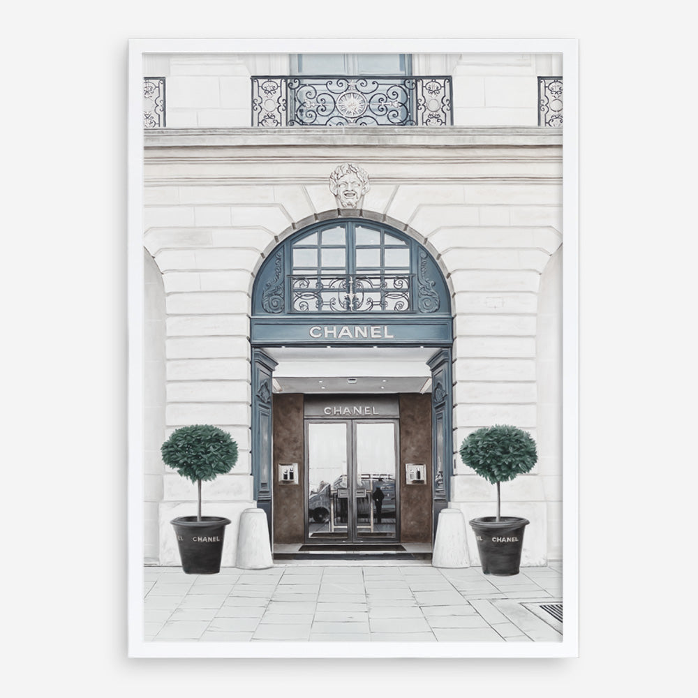 Shop 31 Rue Cambon II Art Print a Paris France fashion style themed painted wall art print from The Print Emporium wall artwork collection - Buy Australian made fine art painting style poster and framed prints for the home and your interior decor room, TPE-773-AP