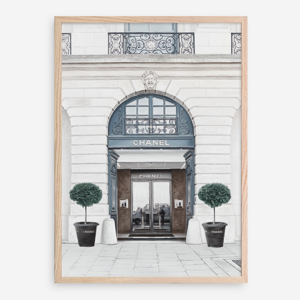 Shop 31 Rue Cambon II Art Print a Paris France fashion style themed painted wall art print from The Print Emporium wall artwork collection - Buy Australian made fine art painting style poster and framed prints for the home and your interior decor room, TPE-773-AP