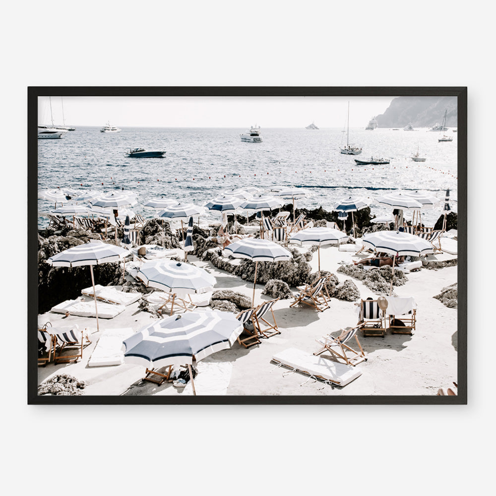 Shop A Day At Fontelina I Photo Art Print a coastal themed photography wall art print from The Print Emporium wall artwork collection - Buy Australian made fine art poster and framed prints for the home and your interior decor, TPE-728-AP
