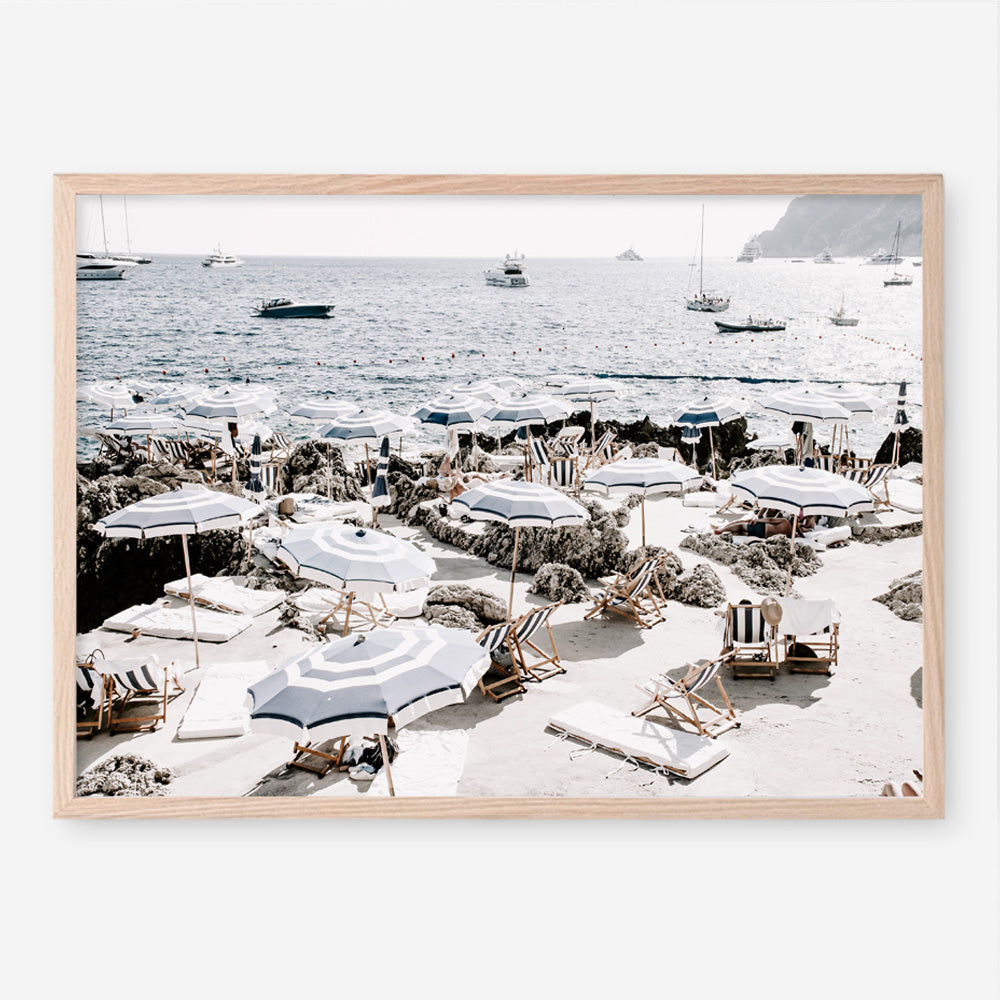 Shop A Day At Fontelina I Photo Art Print a coastal themed photography wall art print from The Print Emporium wall artwork collection - Buy Australian made fine art poster and framed prints for the home and your interior decor, TPE-728-AP