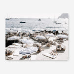 Shop A Day At Fontelina I Photo Canvas Print a coastal themed photography framed stretched canvas print from The Print Emporium wall artwork collection - Buy Australian made prints for the home and your interior decor space, TPE-728-CA-35X46-NF