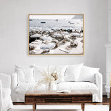 Shop A Day At Fontelina I Photo Canvas Print a coastal themed photography framed stretched canvas print from The Print Emporium wall artwork collection - Buy Australian made prints for the home and your interior decor space, TPE-728-CA-35X46-NF