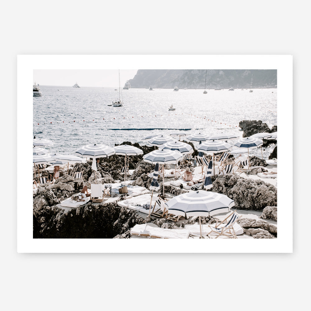 Shop A Day At Fontelina II Photo Art Print a coastal themed photography wall art print from The Print Emporium wall artwork collection - Buy Australian made fine art poster and framed prints for the home and your interior decor, TPE-855-AP