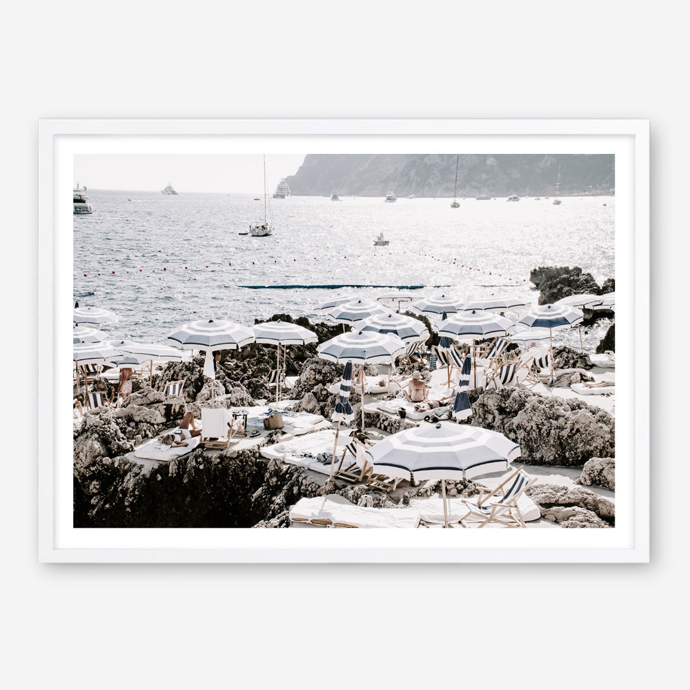 Shop A Day At Fontelina II Photo Art Print a coastal themed photography wall art print from The Print Emporium wall artwork collection - Buy Australian made fine art poster and framed prints for the home and your interior decor, TPE-855-AP