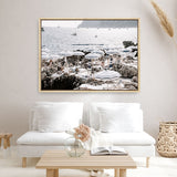Shop A Day At Fontelina II Photo Canvas Print a coastal themed photography framed stretched canvas print from The Print Emporium wall artwork collection - Buy Australian made prints for the home and your interior decor space, TPE-855-CA-35X46-NF