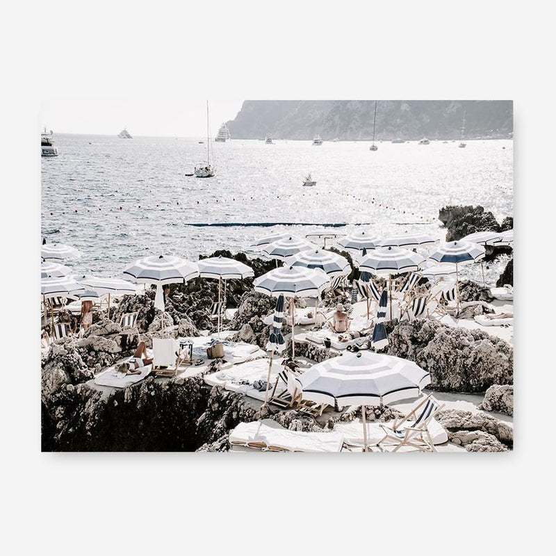 Shop A Day At Fontelina II Photo Canvas Print a coastal themed photography framed stretched canvas print from The Print Emporium wall artwork collection - Buy Australian made prints for the home and your interior decor space, TPE-855-CA-35X46-NF