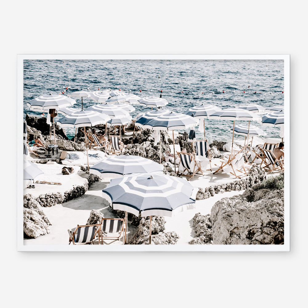 Shop A Day At Fontelina III Photo Art Print a coastal themed photography wall art print from The Print Emporium wall artwork collection - Buy Australian made fine art poster and framed prints for the home and your interior decor, TPE-860-AP