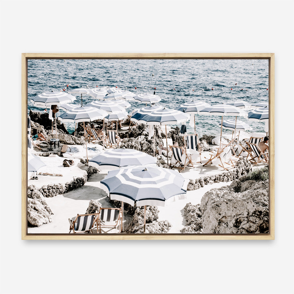 Shop A Day At Fontelina III Photo Canvas Print a coastal themed photography framed stretched canvas print from The Print Emporium wall artwork collection - Buy Australian made prints for the home and your interior decor space, TPE-860-CA-35X46-NF