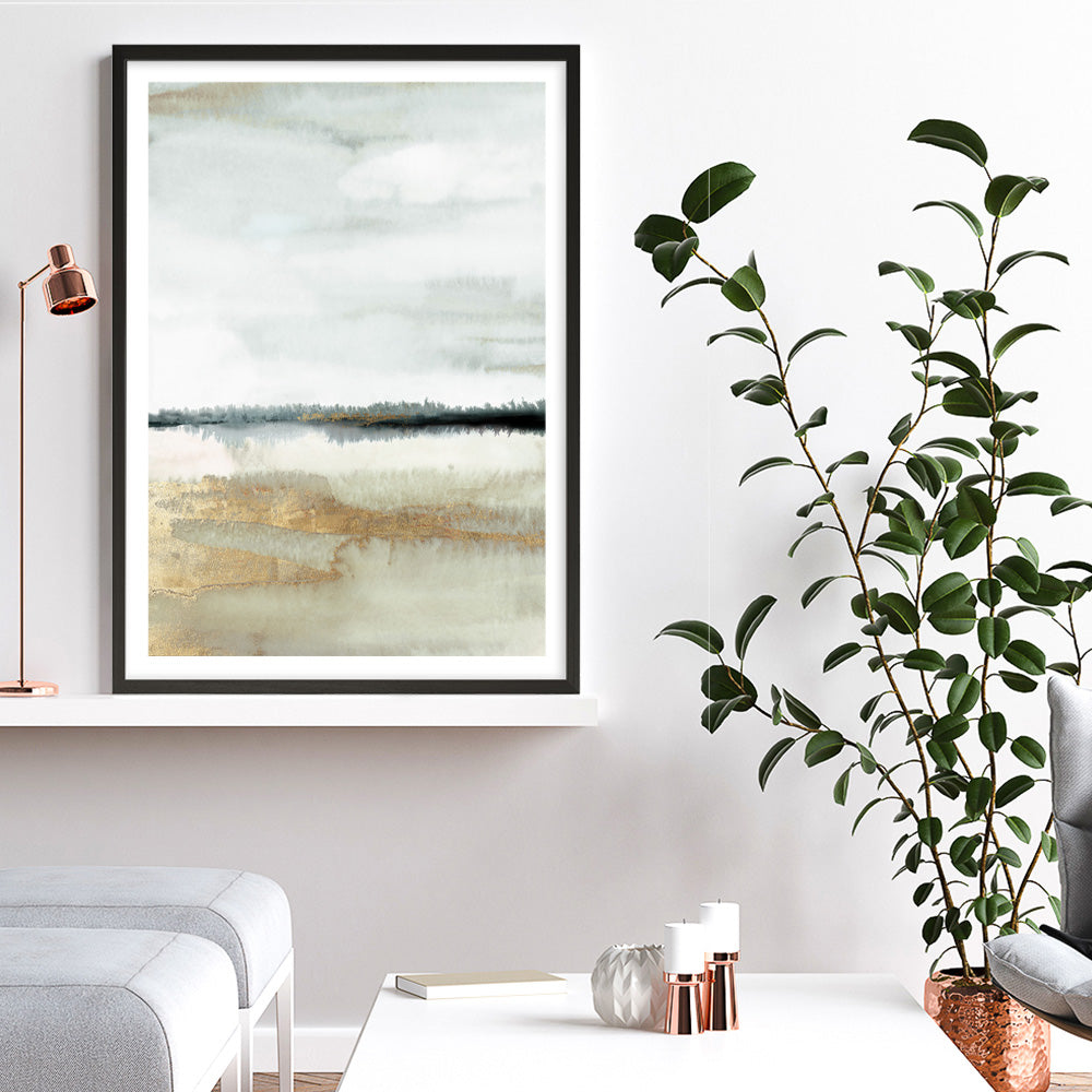 Shop A Home Before Dark I Art Print a painted abstract themed wall art print from The Print Emporium wall artwork collection - Buy Australian made fine art painting style poster and framed prints for the home and your interior decor room, TPE-PC-PG924-AP