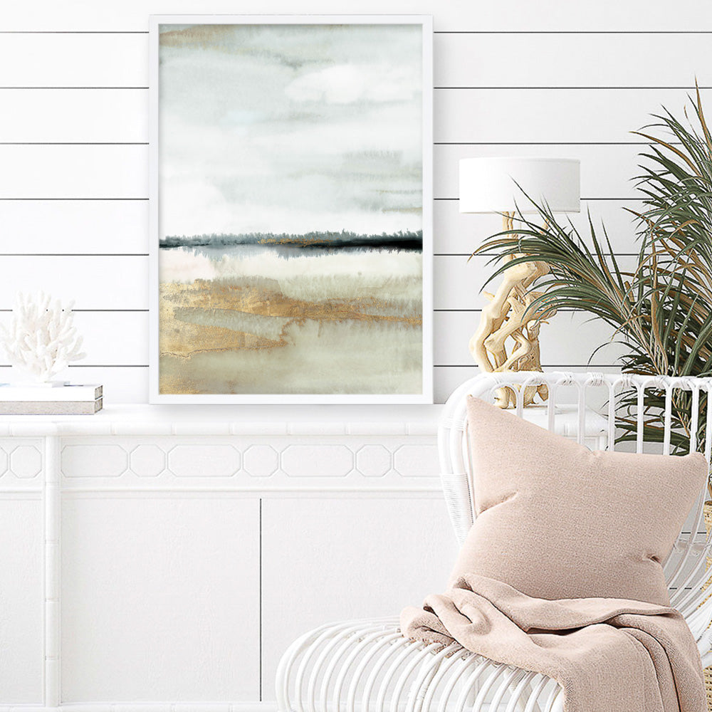 Shop A Home Before Dark I Art Print a painted abstract themed wall art print from The Print Emporium wall artwork collection - Buy Australian made fine art painting style poster and framed prints for the home and your interior decor room, TPE-PC-PG924-AP