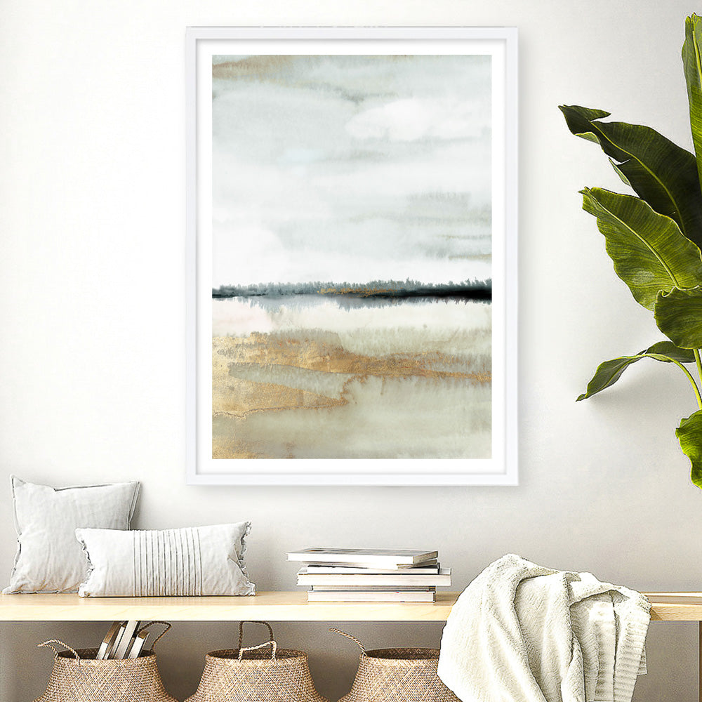 Shop A Home Before Dark I Art Print a painted abstract themed wall art print from The Print Emporium wall artwork collection - Buy Australian made fine art painting style poster and framed prints for the home and your interior decor room, TPE-PC-PG924-AP