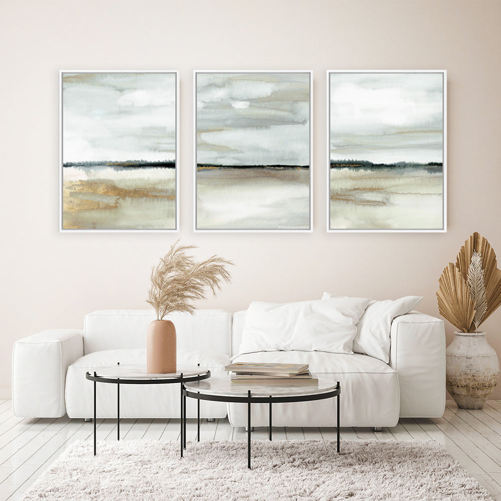 Shop A Home Before Dark I Canvas Print a painted abstract themed framed canvas wall art print from The Print Emporium artwork collection - Buy Australian made fine art painting style stretched canvas prints for the home and your interior decor space, TPE-PC-PG924-CA-35X46-NF