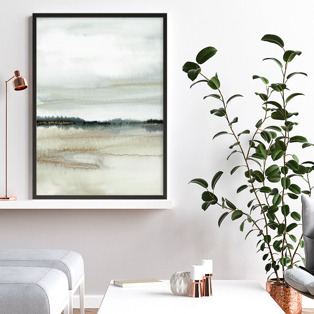 Shop A Home Before Dark II Art Print a painted abstract themed wall art print from The Print Emporium wall artwork collection - Buy Australian made fine art painting style poster and framed prints for the home and your interior decor room, TPE-PC-PG925-AP