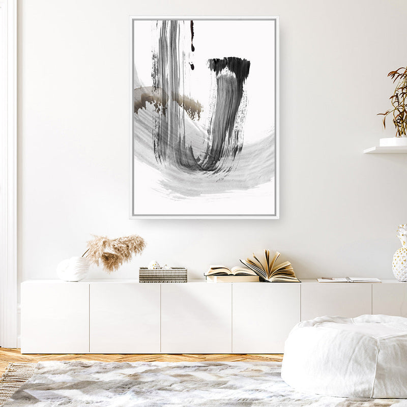 Shop A Loner I Canvas Print a painted abstract themed framed canvas wall art print from The Print Emporium artwork collection - Buy Australian made fine art painting style stretched canvas prints for the home and your interior decor space, TPE-PC-PG490-CA-35X46-NF