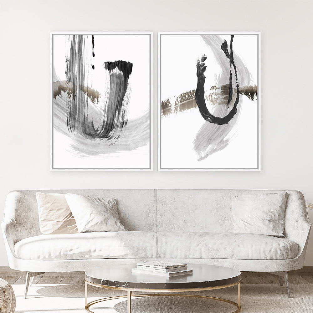 Shop A Loner I Canvas Print a painted abstract themed framed canvas wall art print from The Print Emporium artwork collection - Buy Australian made fine art painting style stretched canvas prints for the home and your interior decor space, TPE-PC-PG490-CA-35X46-NF