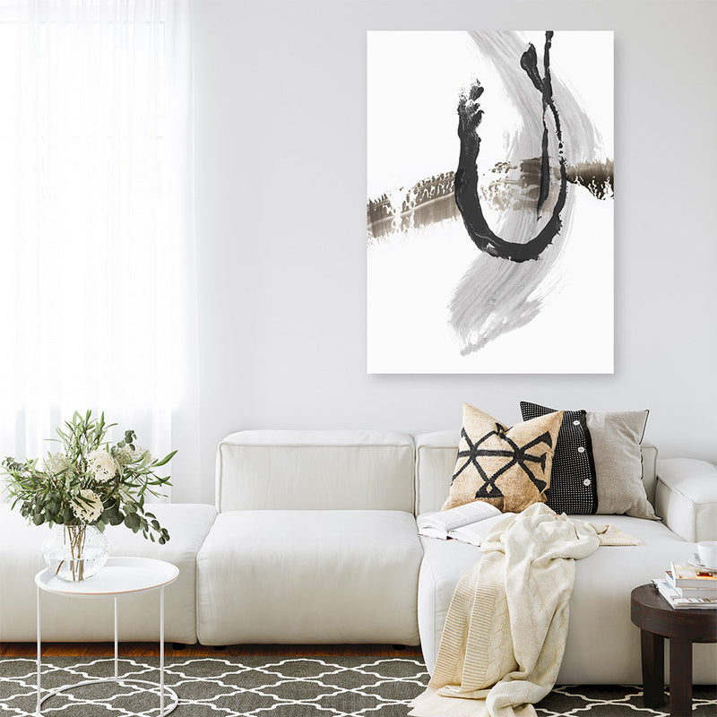 Shop A Loner II Canvas Print a painted abstract themed framed canvas wall art print from The Print Emporium artwork collection - Buy Australian made fine art painting style stretched canvas prints for the home and your interior decor space, TPE-PC-PG491-CA-35X46-NF
