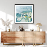 Shop Above The Sea (Square) Art Print a painted abstract themed wall art print from The Print Emporium wall artwork collection - Buy Australian made fine art painting style poster and framed prints for the home and your interior decor room, TPE-PC-BC052-AP