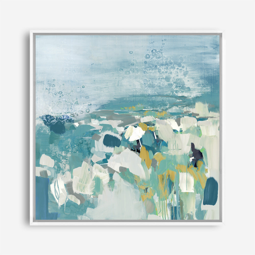 Shop Above The Sea (Square) Canvas Print a painted abstract themed framed canvas wall art print from The Print Emporium artwork collection - Buy Australian made fine art painting style stretched canvas prints for the home and your interior decor space, TPE-PC-BC052-CA-40X40-NF