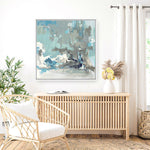 Shop Above the Mist (Square) Canvas Print a painted abstract themed framed canvas wall art print from The Print Emporium artwork collection - Buy Australian made fine art painting style stretched canvas prints for the home and your interior decor space, TPE-PC-BC050-CA-40X40-NF