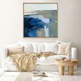 Shop Above the Waves (Square) Canvas Print a painted abstract themed framed canvas wall art print from The Print Emporium artwork collection - Buy Australian made fine art painting style stretched canvas prints for the home and your interior decor space, TPE-WA-70757-CA-40X40-NF