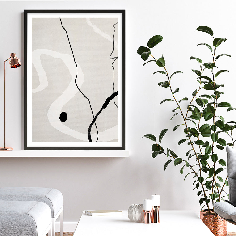 Shop Abstract Forms I Art Print a painted abstract themed wall art print from The Print Emporium wall artwork collection - Buy Australian made fine art painting style poster and framed prints for the home and your interior decor room, TPE-1211-AP