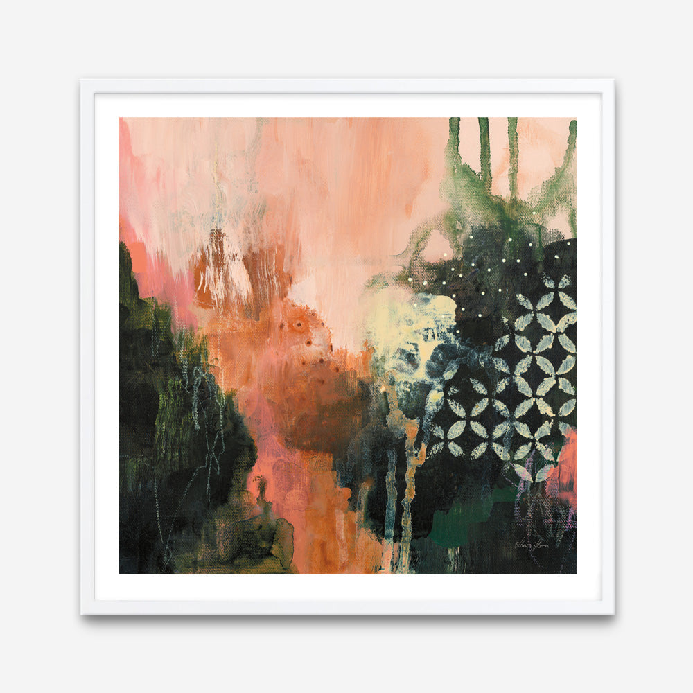 Shop Abstract Layers I Sunrise (Square) Art Print a painted abstract themed wall art print from The Print Emporium wall artwork collection - Buy Australian made fine art painting style poster and framed prints for the home and your interior decor room, TPE-WA-73160-AP