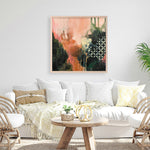 Shop Abstract Layers I Sunrise (Square) Art Print a painted abstract themed wall art print from The Print Emporium wall artwork collection - Buy Australian made fine art painting style poster and framed prints for the home and your interior decor room, TPE-WA-73160-AP