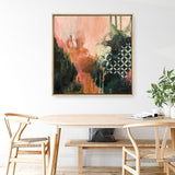 Shop Abstract Layers I Sunrise (Square) Canvas Print a painted abstract themed framed canvas wall art print from The Print Emporium artwork collection - Buy Australian made fine art painting style stretched canvas prints for the home and your interior decor space, TPE-WA-73160-CA-40X40-NF