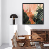 Shop Abstract Layers I Sunrise (Square) Canvas Print a painted abstract themed framed canvas wall art print from The Print Emporium artwork collection - Buy Australian made fine art painting style stretched canvas prints for the home and your interior decor space, TPE-WA-73160-CA-40X40-NF