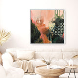 Shop Abstract Layers I Sunrise (Square) Canvas Print a painted abstract themed framed canvas wall art print from The Print Emporium artwork collection - Buy Australian made fine art painting style stretched canvas prints for the home and your interior decor space, TPE-WA-73160-CA-40X40-NF