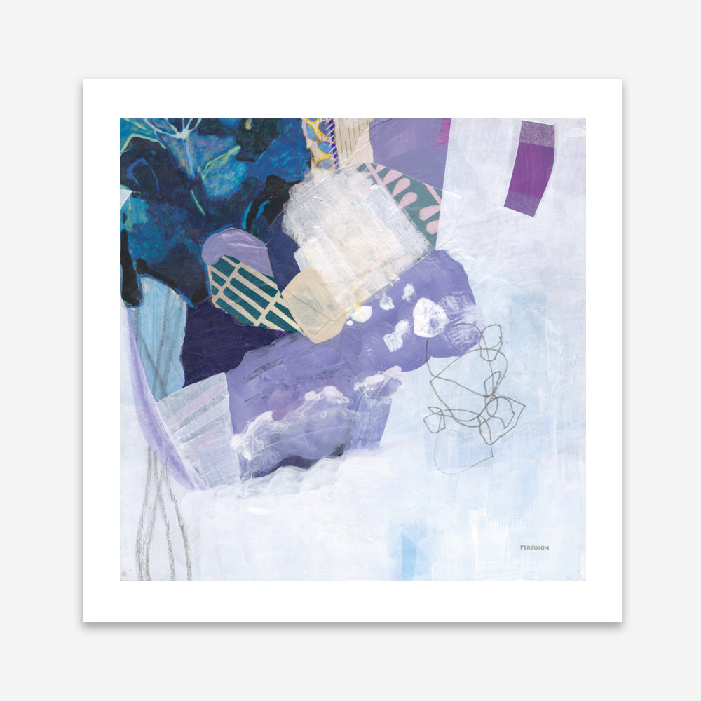Shop Abstract Layers II Purple (Square) Art Print a painted abstract themed wall art print from The Print Emporium wall artwork collection - Buy Australian made fine art painting style poster and framed prints for the home and your interior decor room, TPE-WA-72103-AP