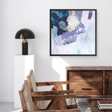 Shop Abstract Layers II Purple (Square) Art Print a painted abstract themed wall art print from The Print Emporium wall artwork collection - Buy Australian made fine art painting style poster and framed prints for the home and your interior decor room, TPE-WA-72103-AP